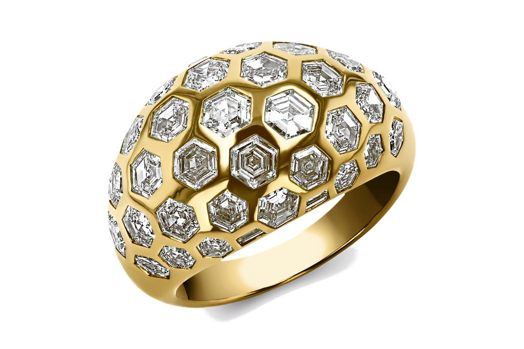 Gold cocktail ring