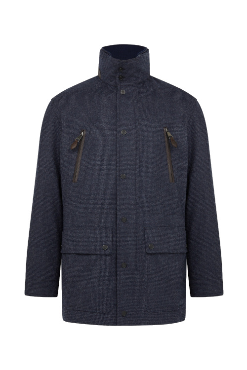 High collar coat