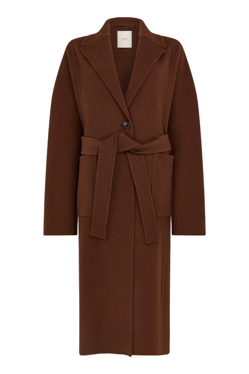 Red coat from Purdey Autumn/Winter 24