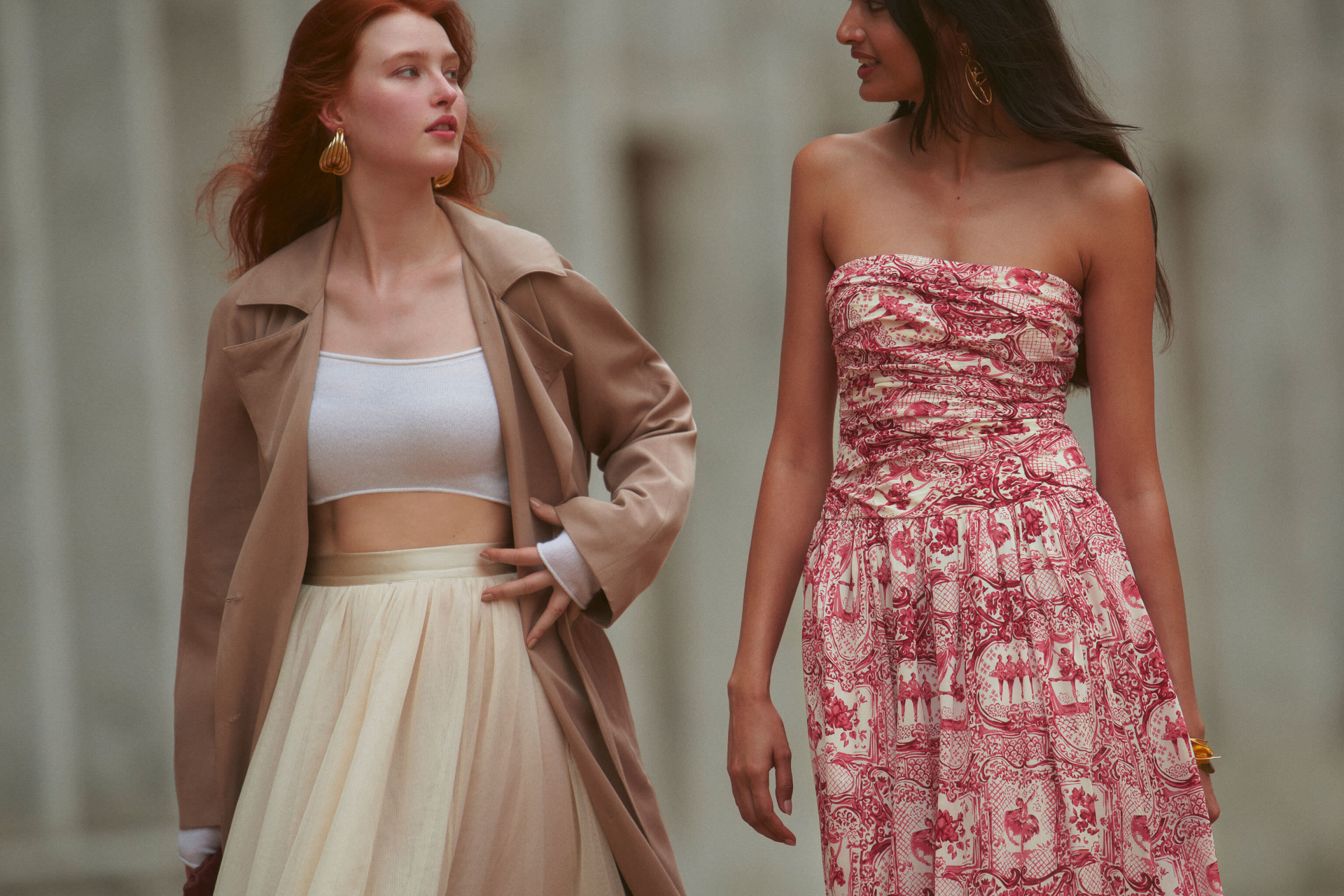 Woman walking together