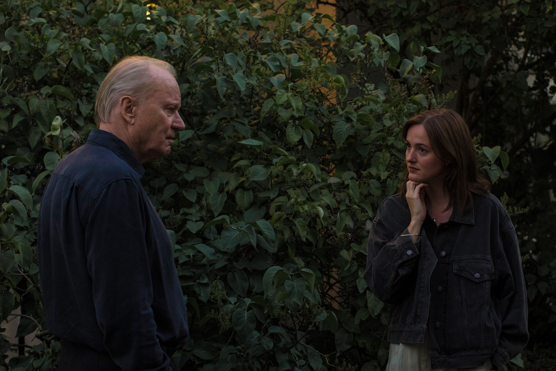 Stellan Skarsgård &  Renate Reinsve in Sentimental Value.