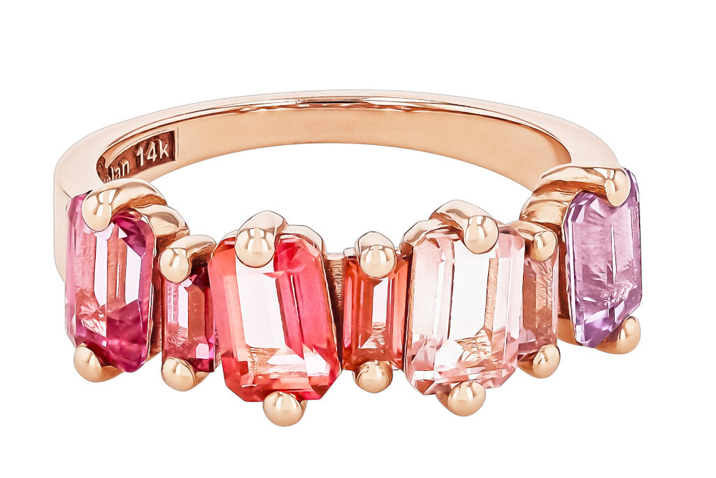 Pink stone ring