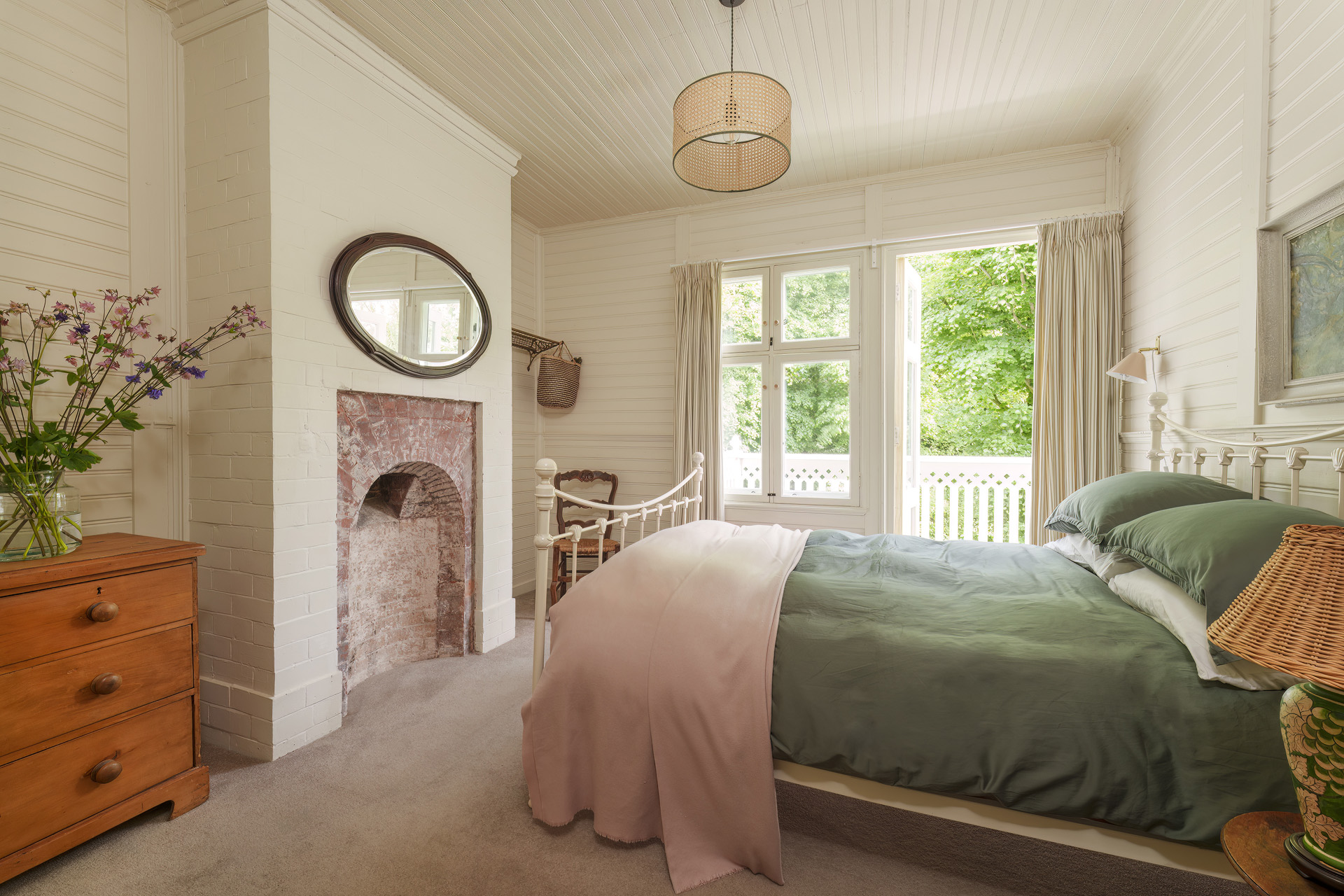 A light filled bedroom