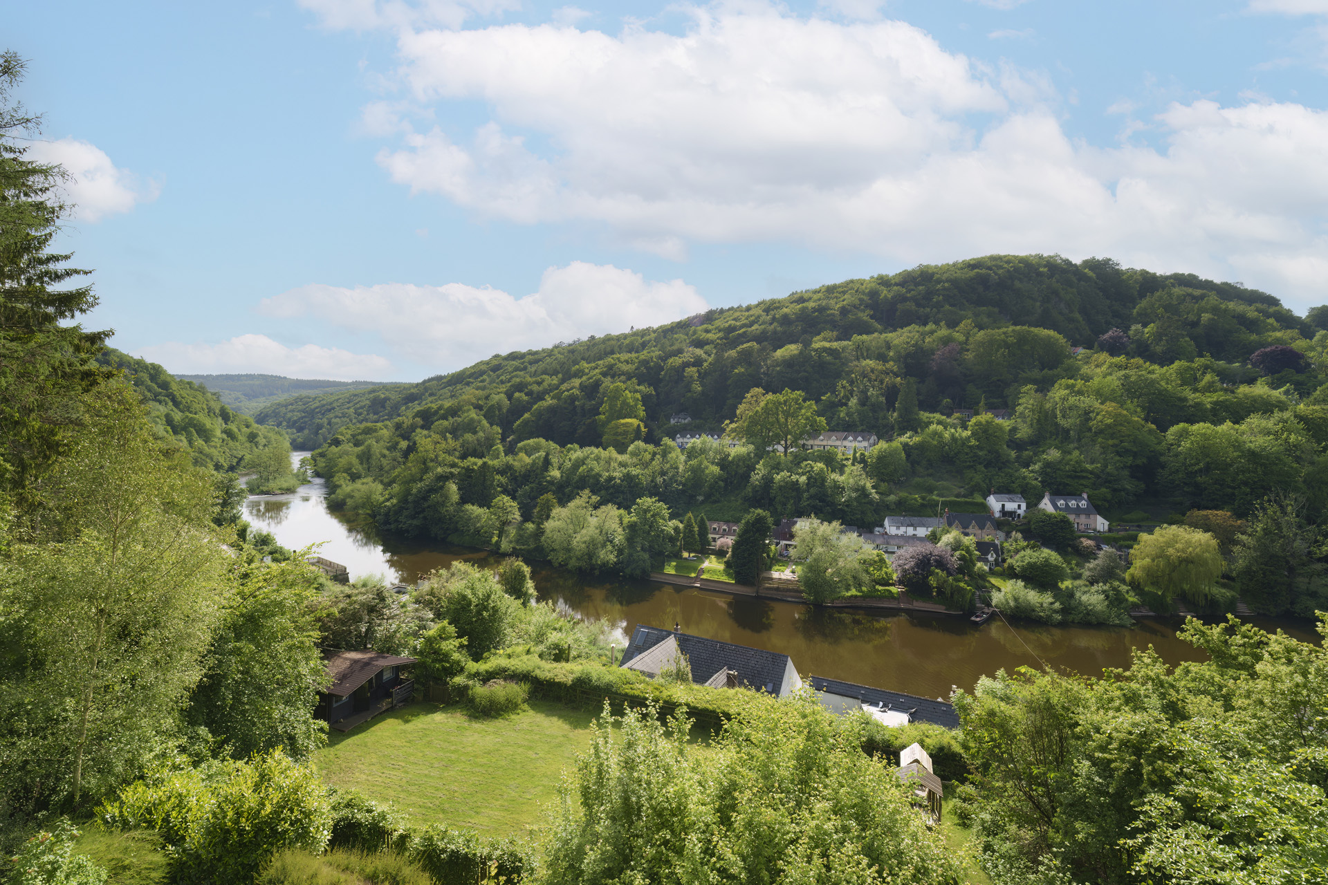 View of the Wye Gorge from the Sex Education chalet