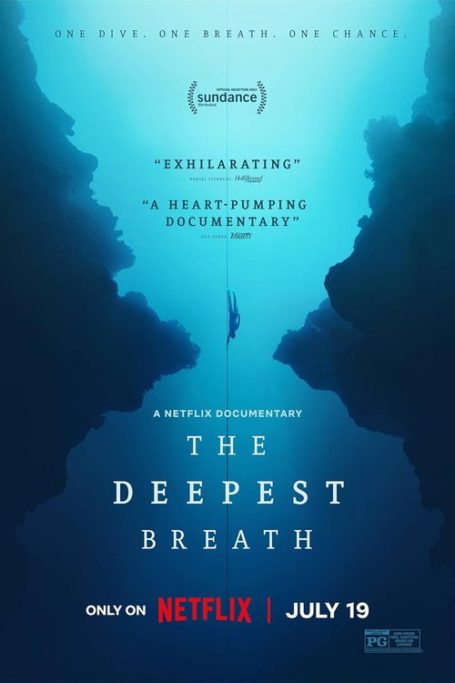 Poster for documentary The Deepest Breath