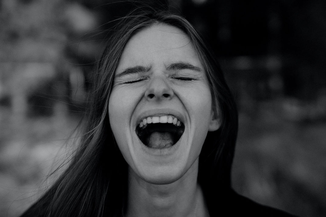 Girl screaming