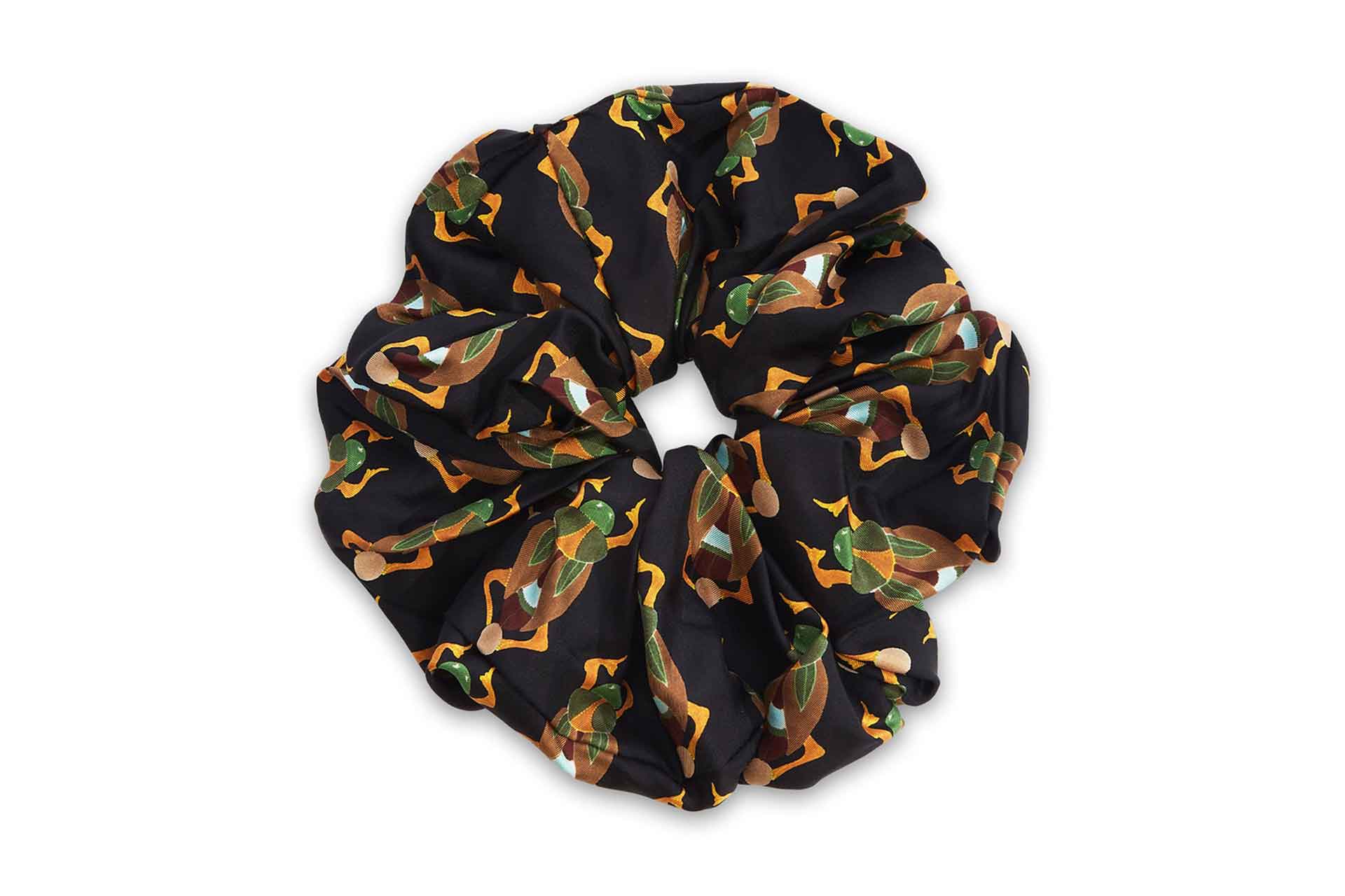 La DoubleJ Silk Printed Giga Scrunchie