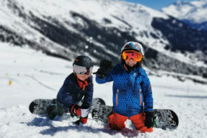 Children enjoying the snow