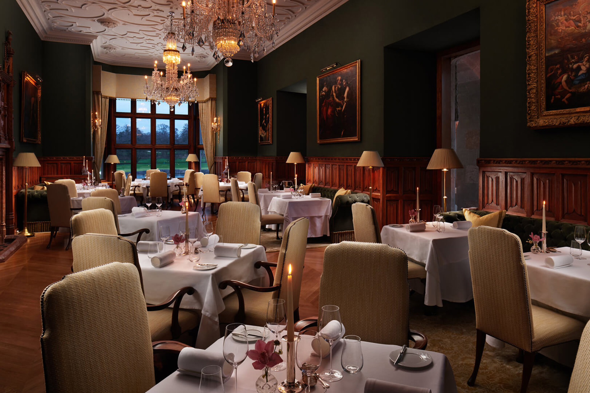 The Oak Room, a restaurant in Adare Manor