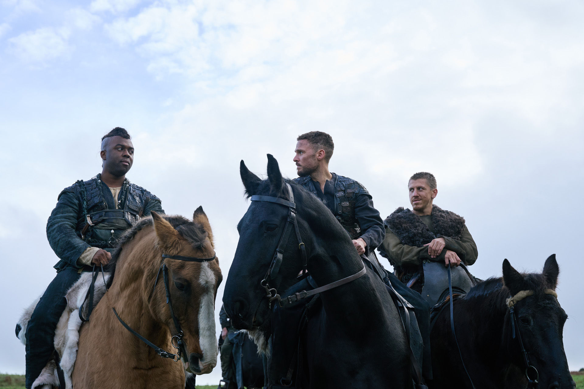 The Winter King: Ken Nwosu as Sagramor / Iain De Caestecker as Arthur / Matt Mella as Lanval.