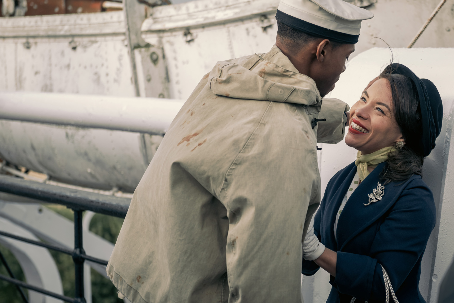 Pictured: A sailor [Ashleigh Smith] and Chantrelle [Saffron Coomber].