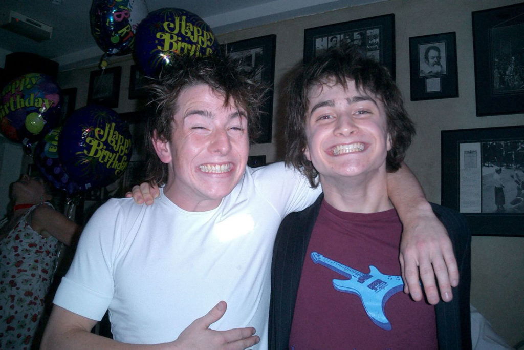 David Holmes and Daniel Radcliffe in The Boy Who Lived