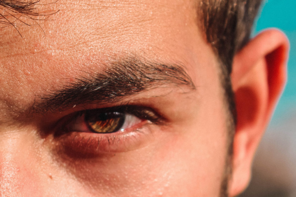 Close up of man's eye - Men's Aesthetic Treatment Trends 2024