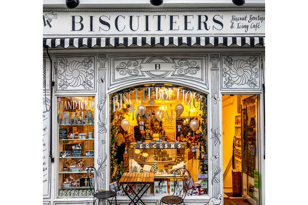 Biscuiteers' festive window display