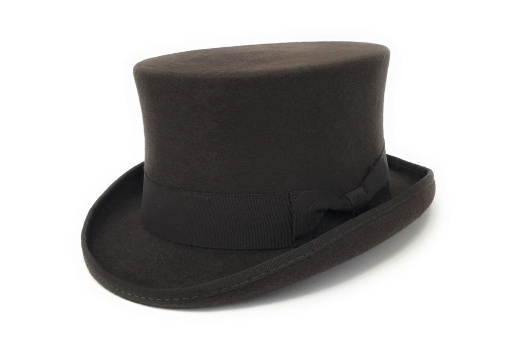 Brown top hat