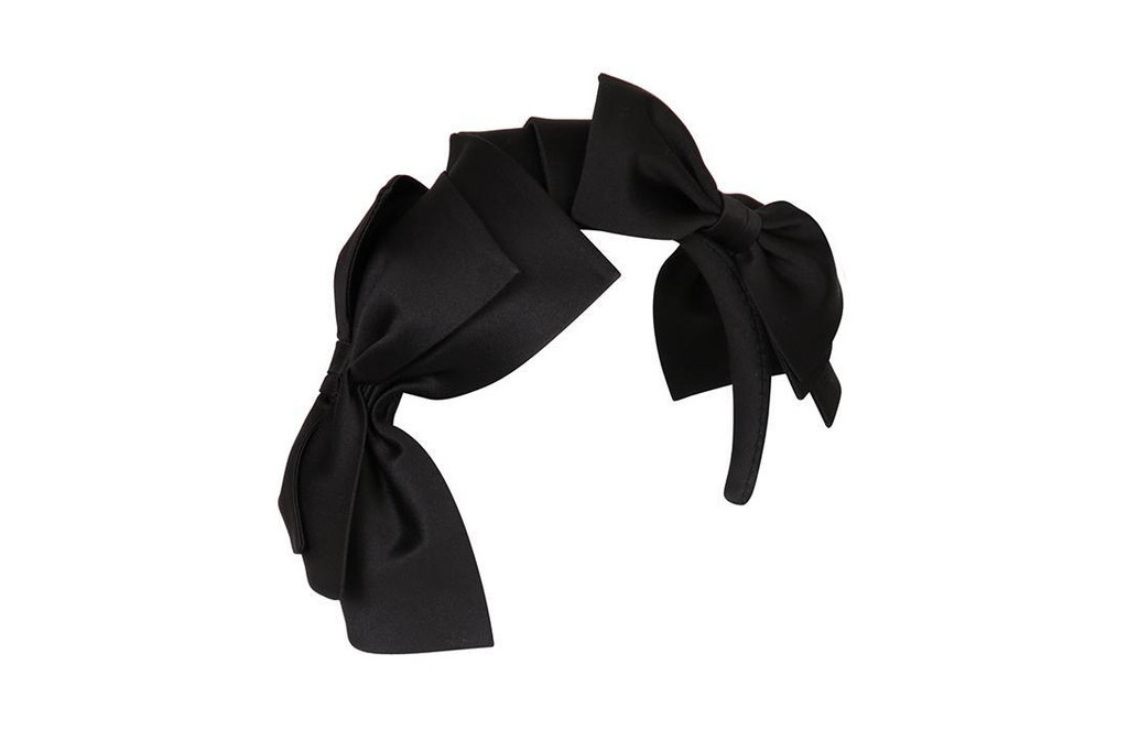 Black bow headband
