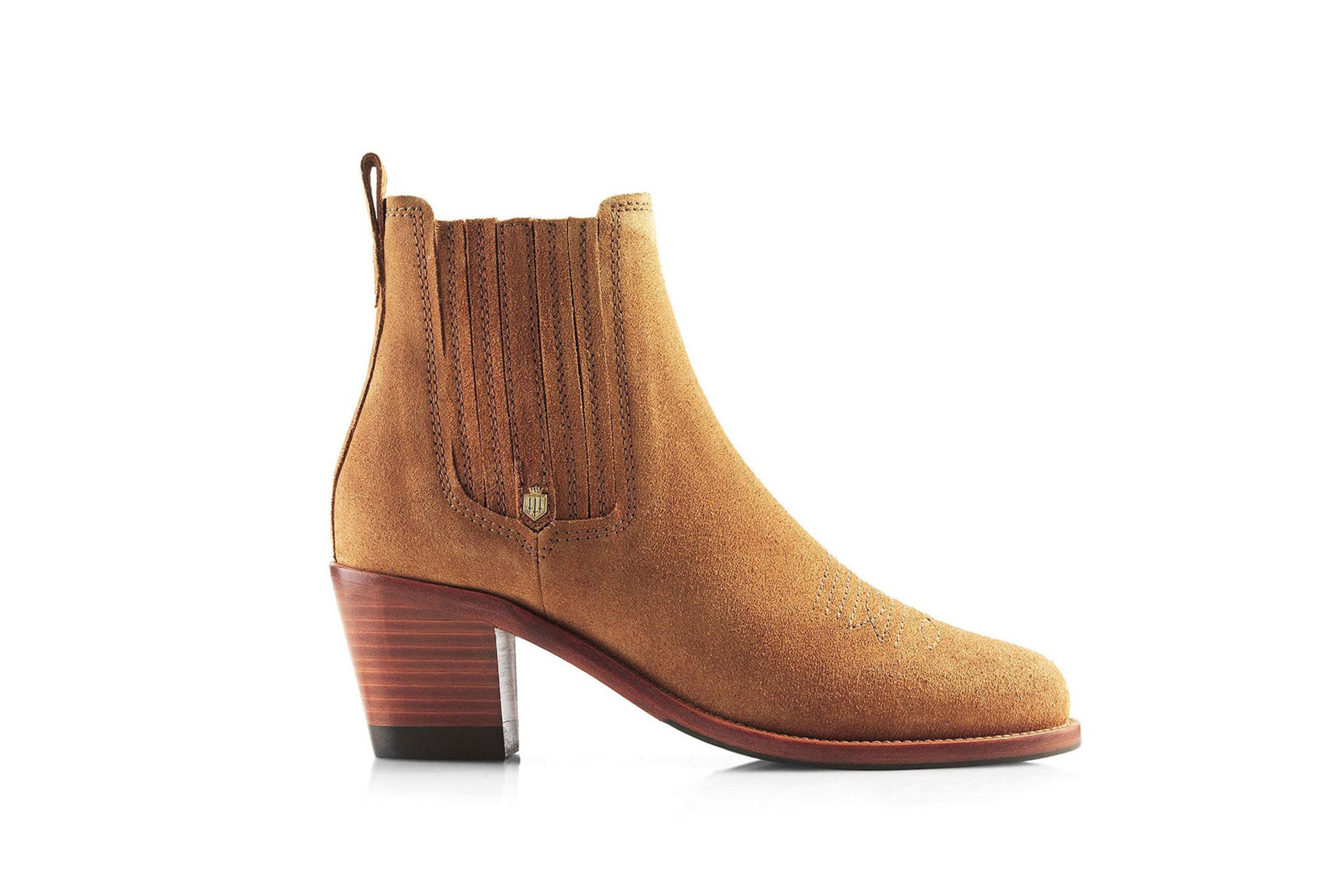 Brown suede boot