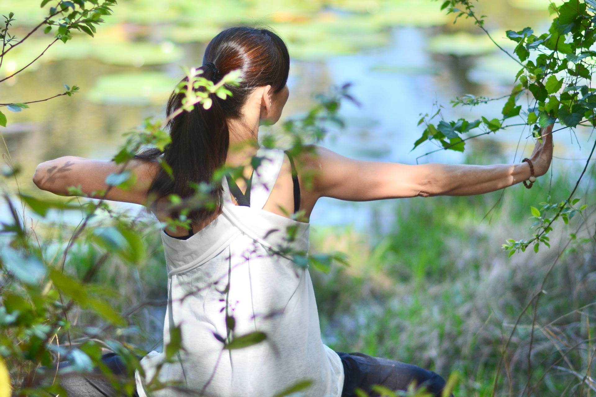 Woman in field