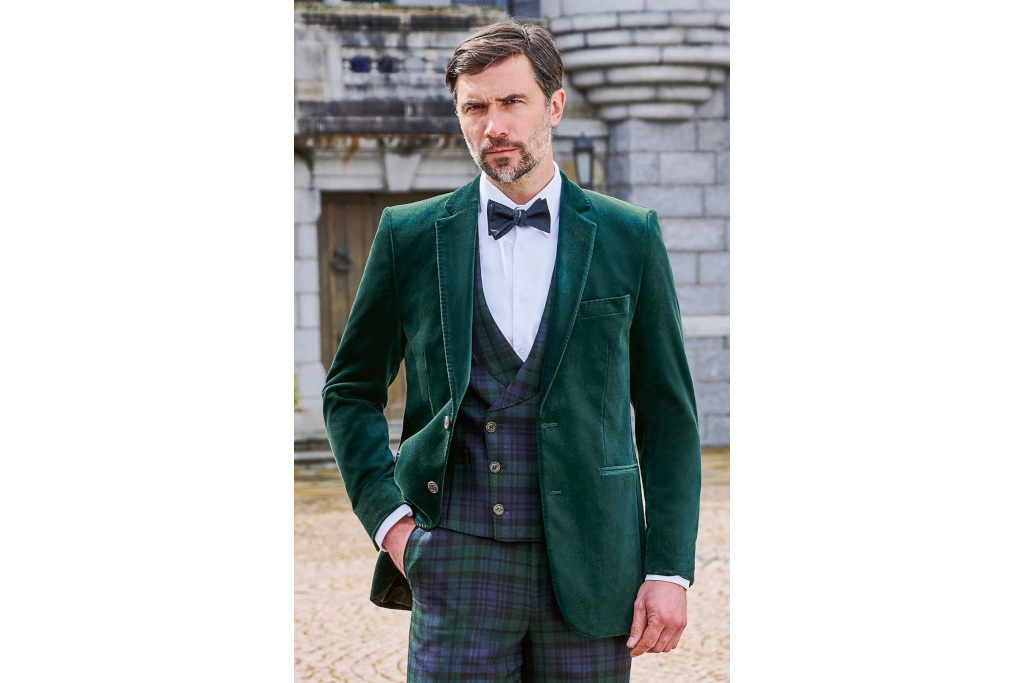 Man in green suit