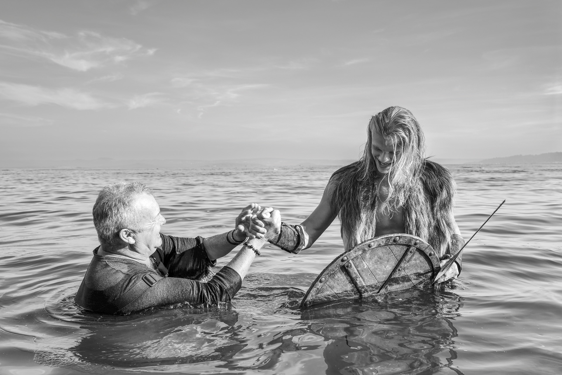 David Yarrow on a shoot with footballer Erling Haaland