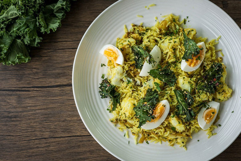 Recipe: Gordon Ramsay’s Pollock Kedgeree with Kale Chips