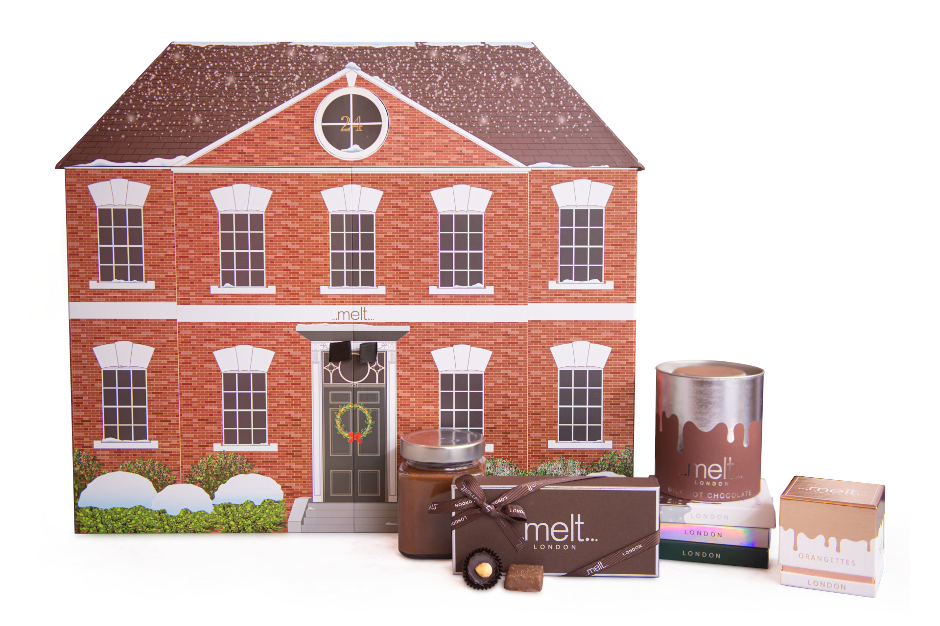 House-shaped festive countdown