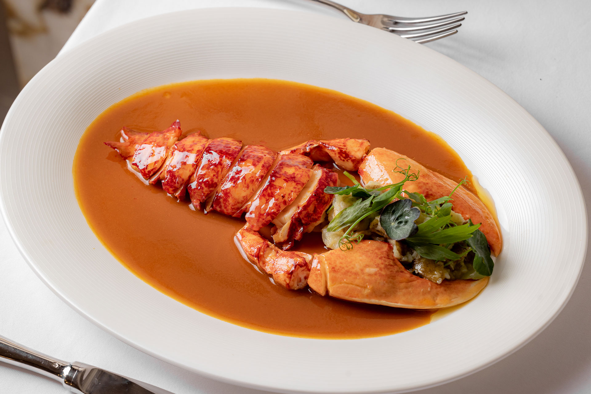 Native lobster at Claridge's