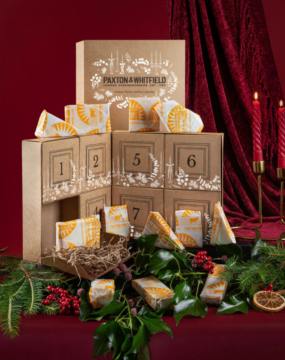 Cheese advent calendar