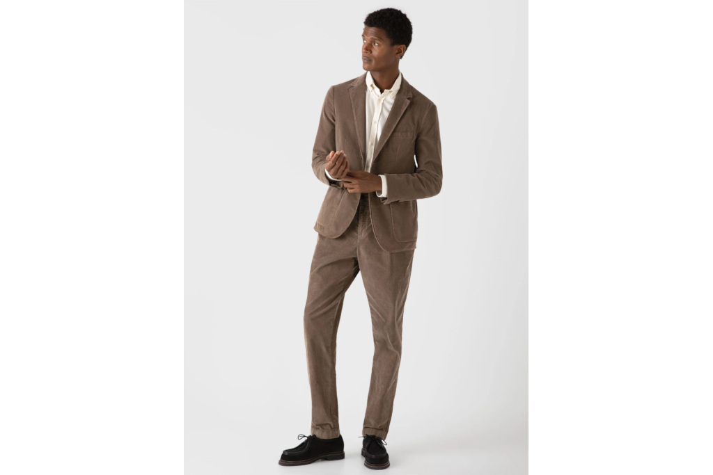 Man in brown suit