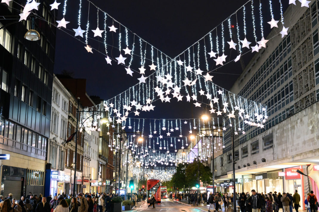 The Oxford Street Christmas lights in partnership with children's charity Starlight were switched on tonight