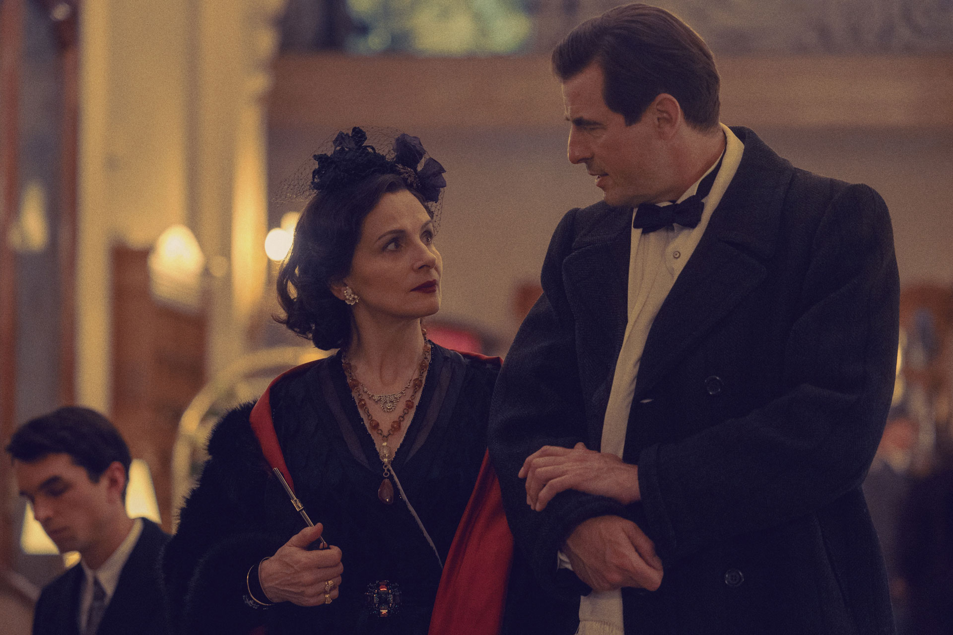 Juliette Binoche and Claes Bang in The New Look