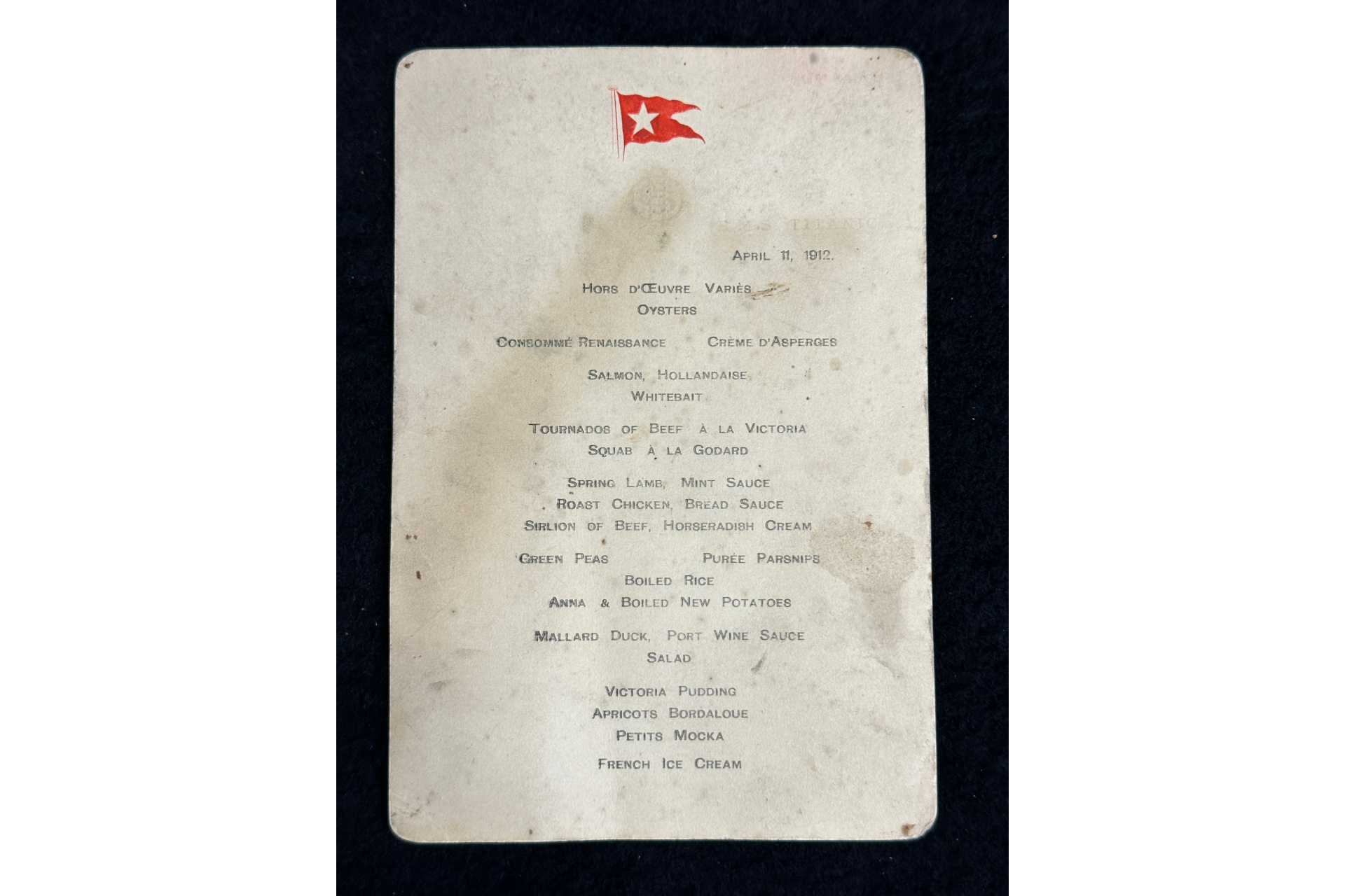 Old menu