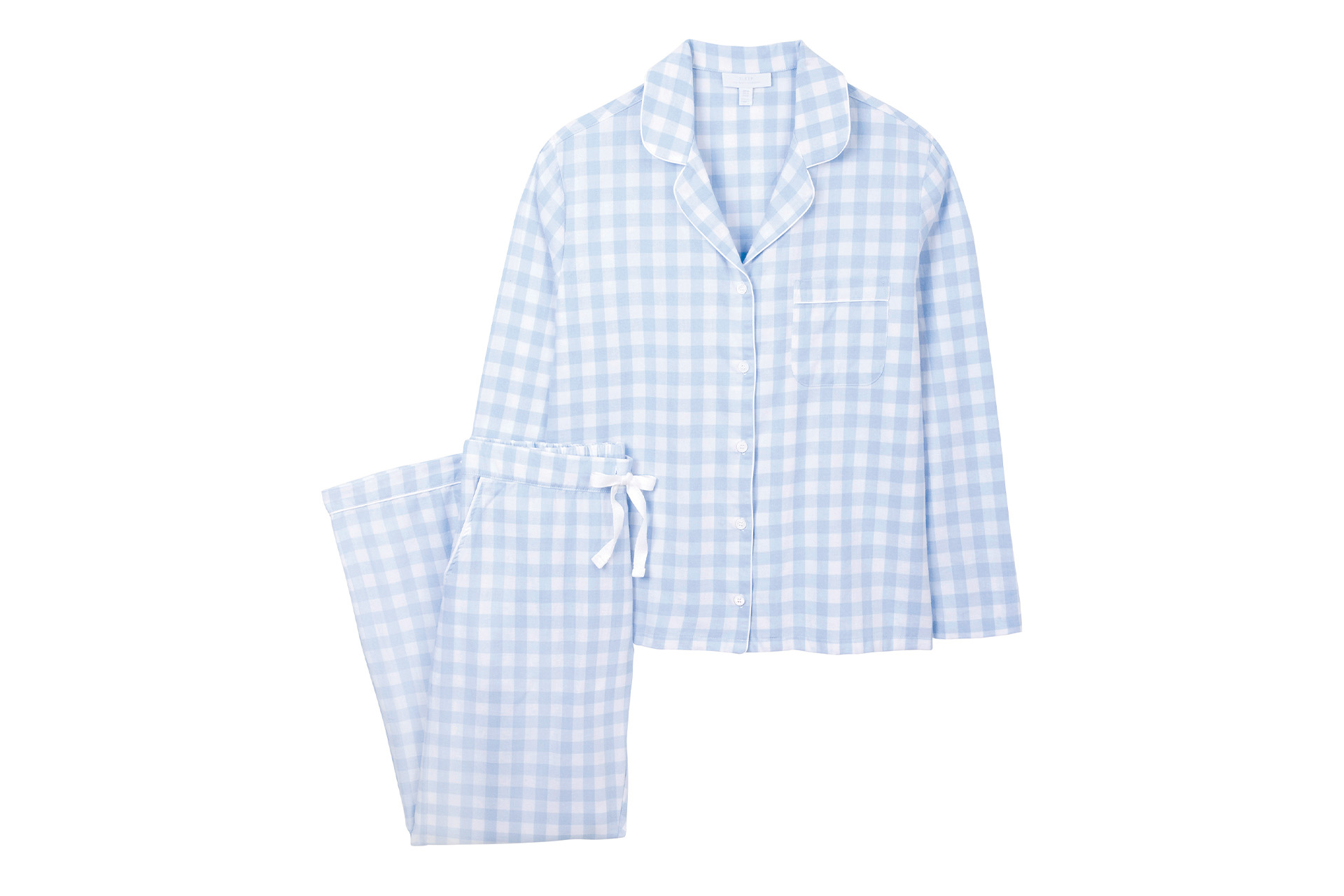Blue gingham pyjamas