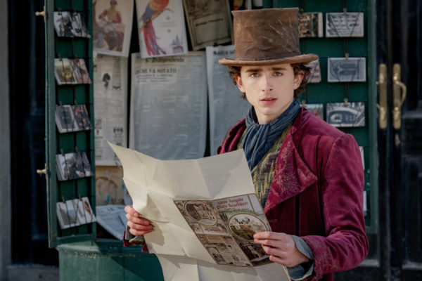 TIMOTHÉE CHALAMET as Willy Wonka