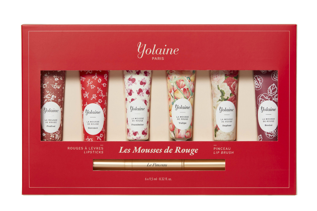 Red box of lip and cheek tints