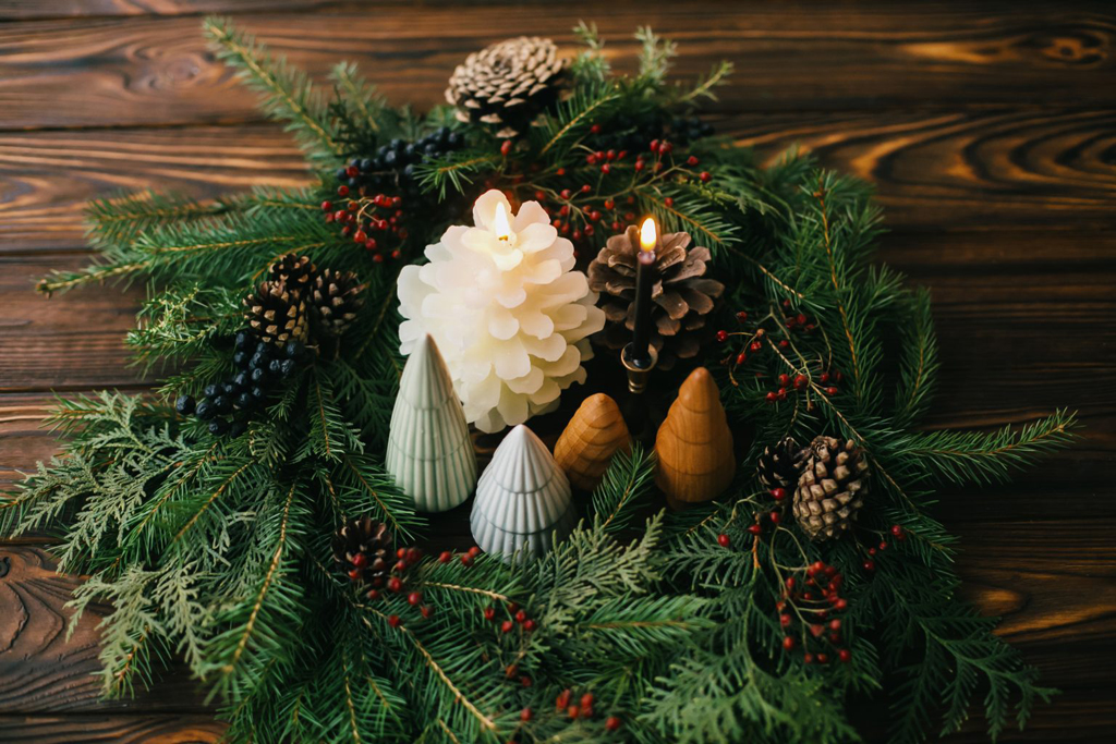Fir centrepiece
