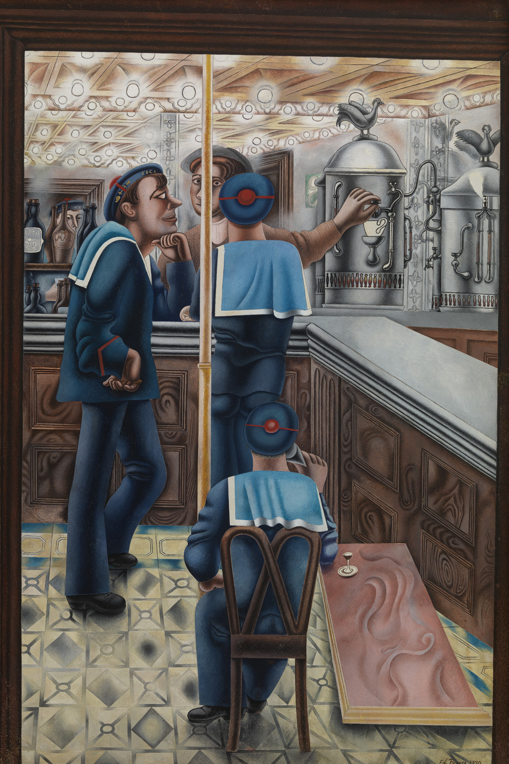 Edward Burra,Three Sailors at a Bar 1930