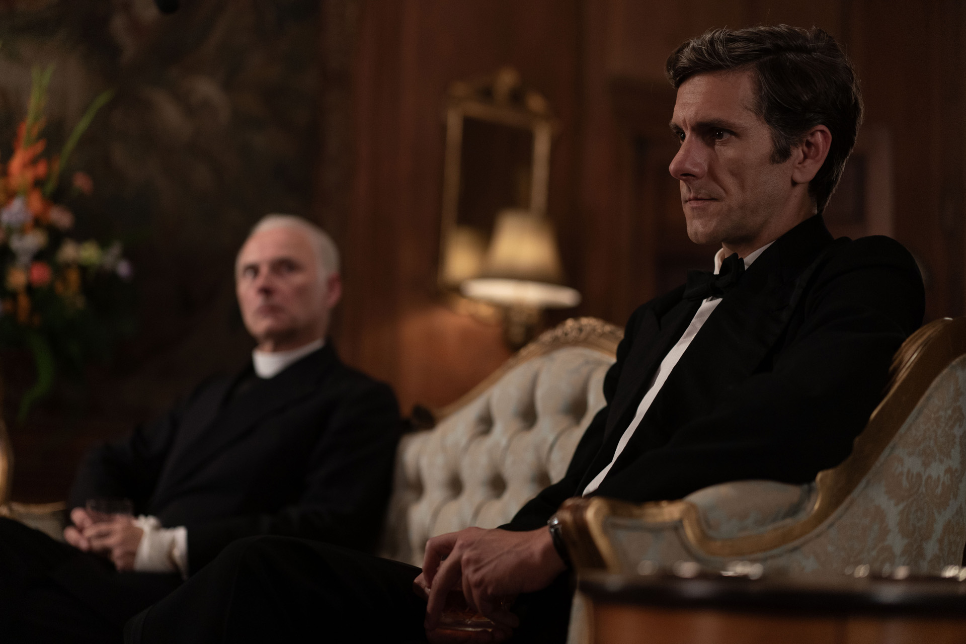 Mark Bonnar and Mathew Baynton in Murder is Easy, coming soon to BBC One and iPlayer