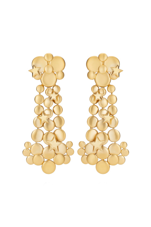 Gold chandelier earrings