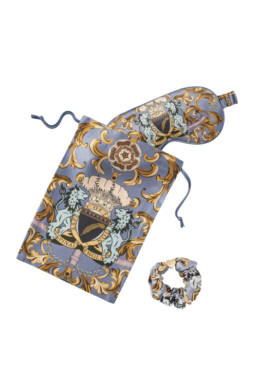 Sleep mask and scrunchie set