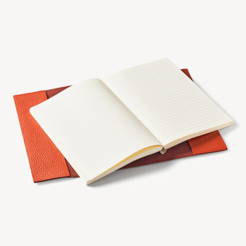 Orange leather book