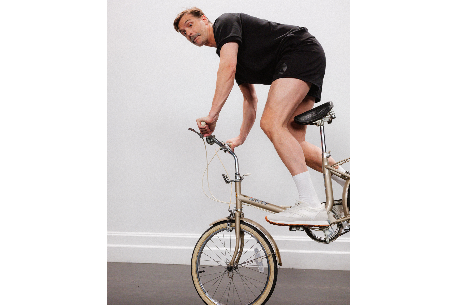 Community Clothing founder Patrick Grant on bike