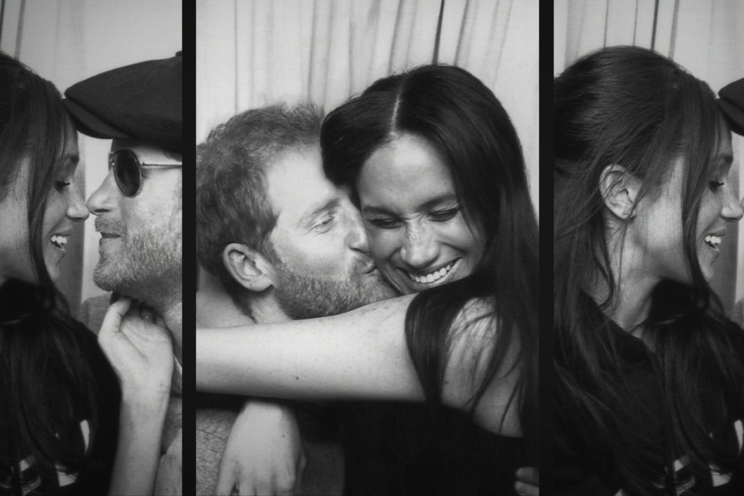 Prince Harry & Meghan Markle in photobooth