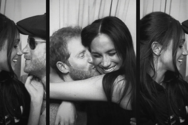 Prince Harry & Meghan Markle in photobooth