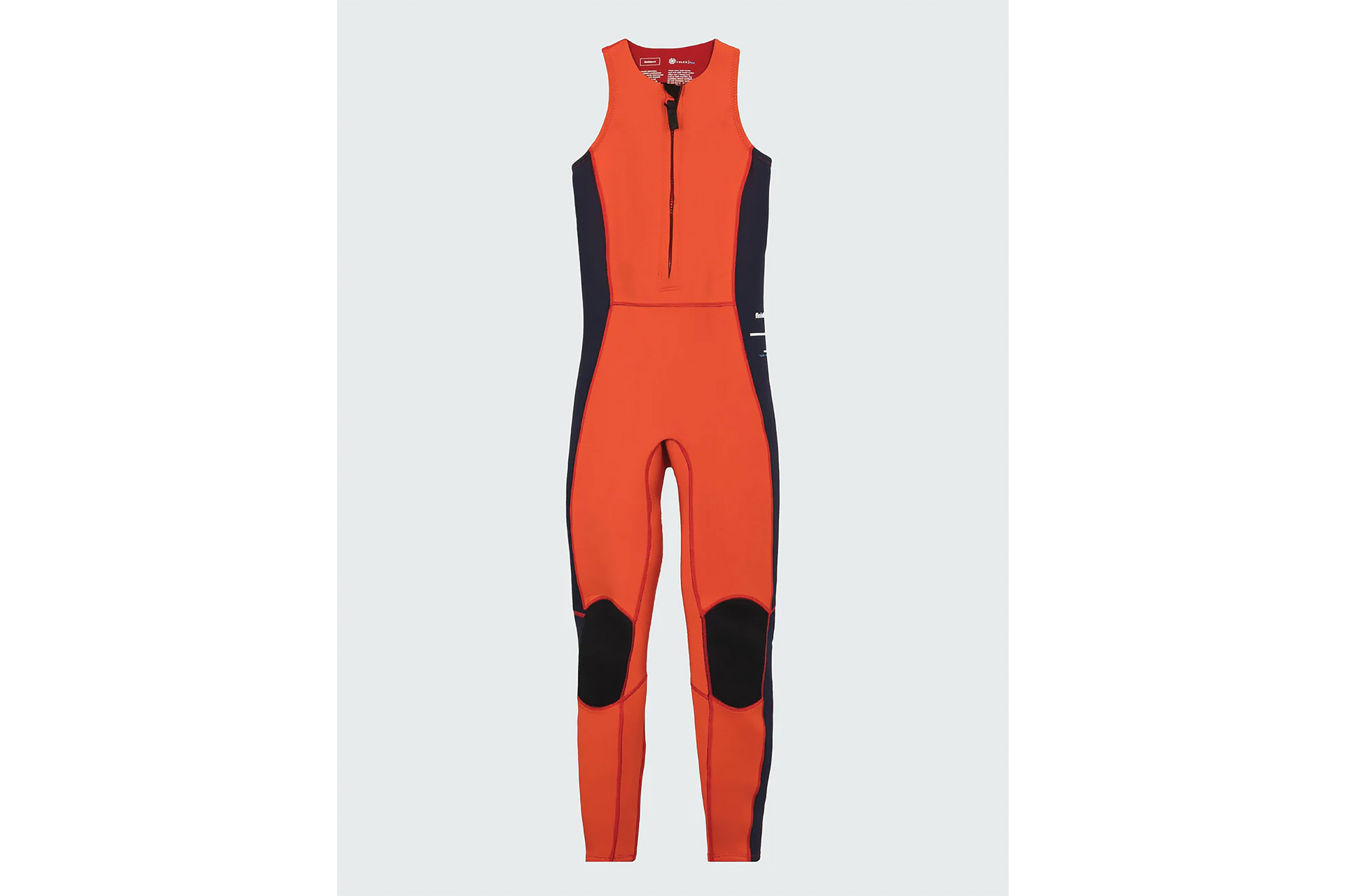 Orange wetsuit by Finisterre
