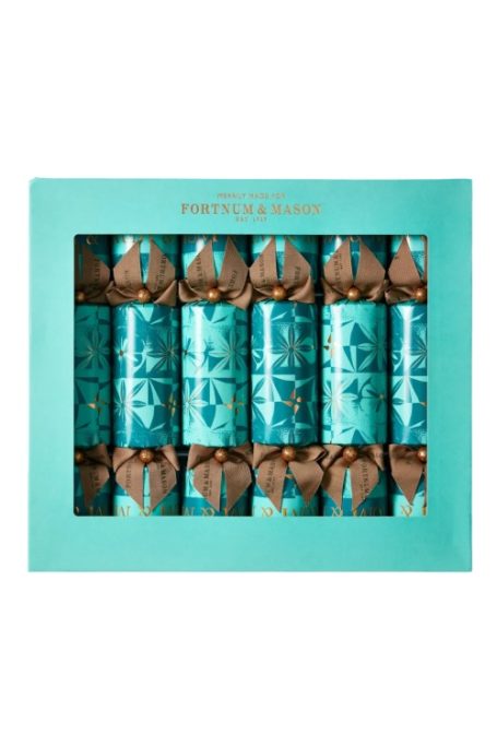 Blue box with Christmas crackers