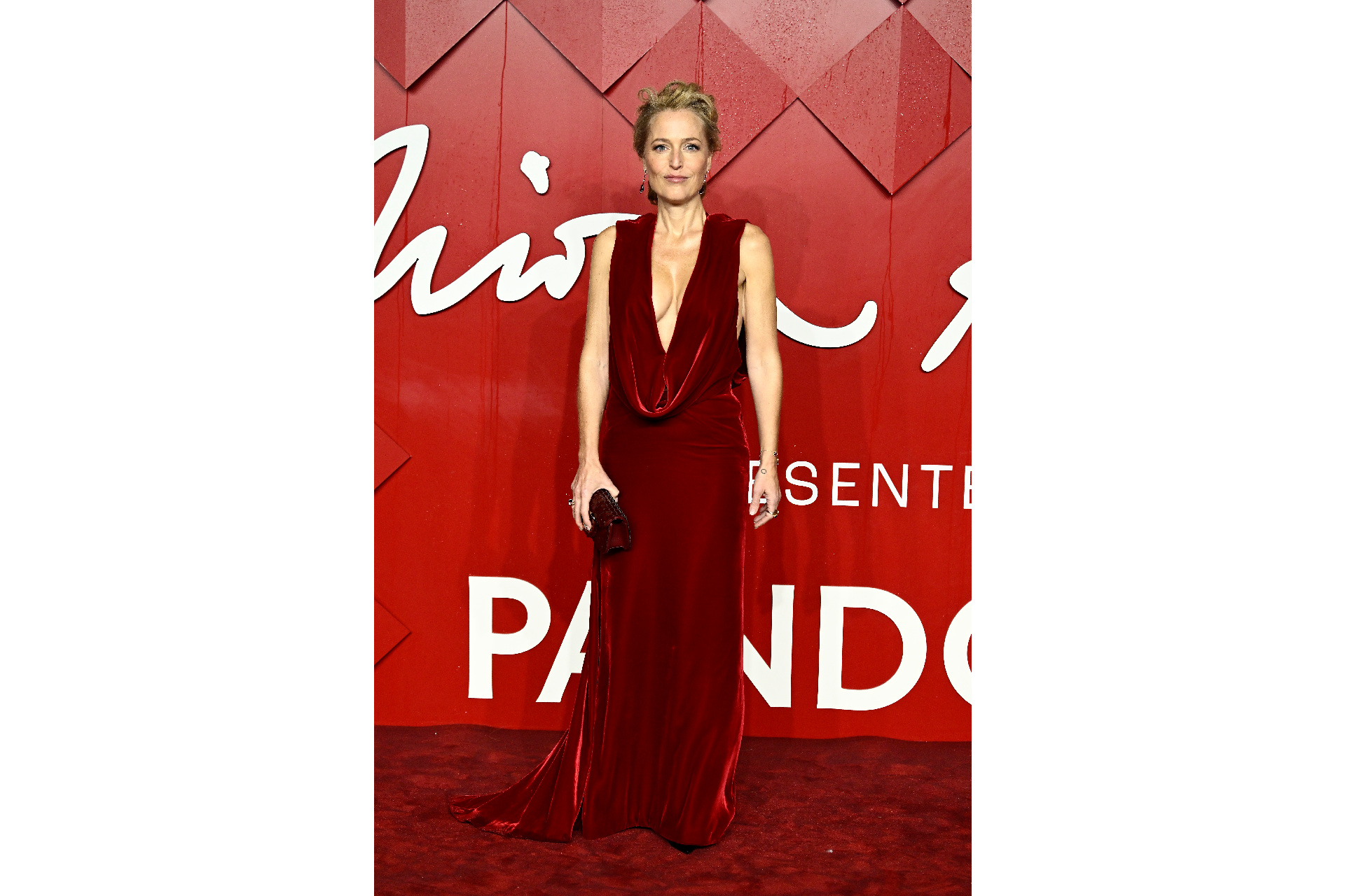 Gillian Anderson at the 2023 British Fashion Awards on December 4th 2023 in London GETTY