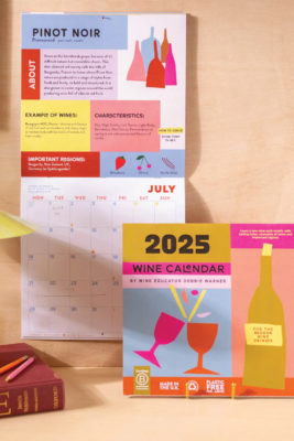 Colourful wall calendar