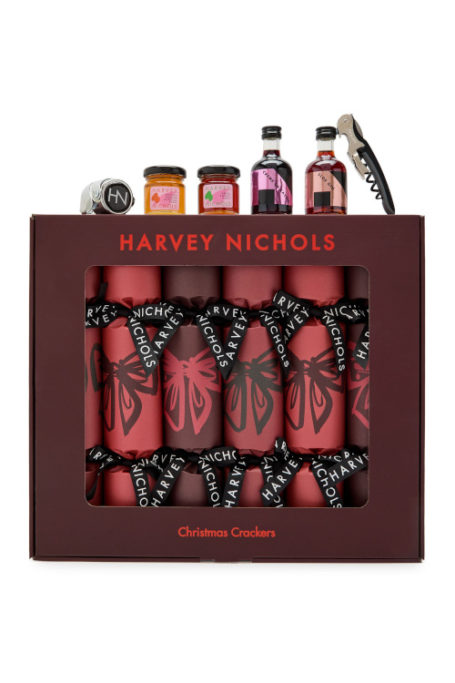 Brown box with red crackers