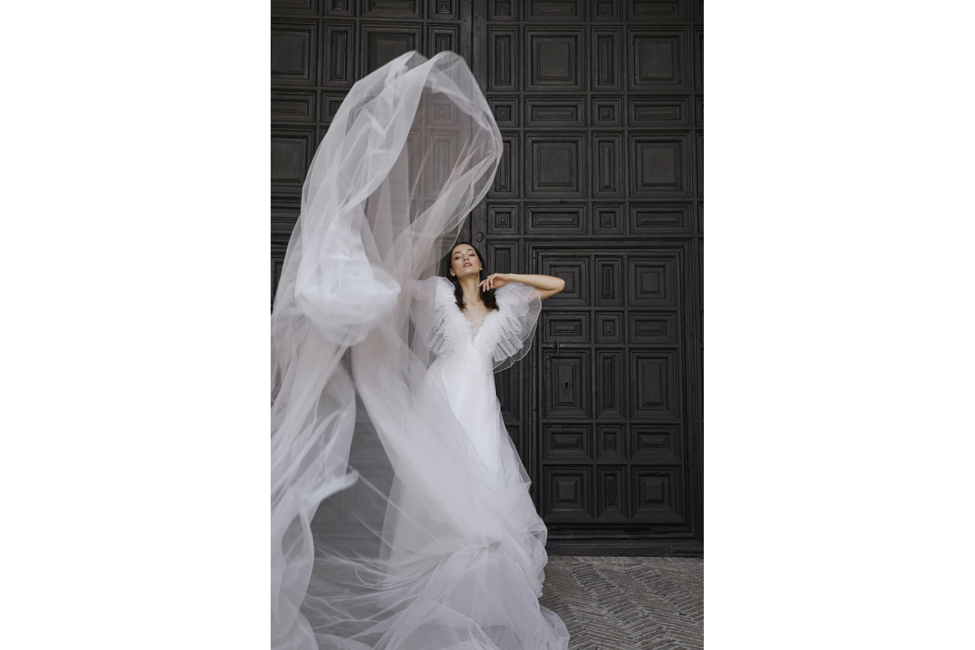 Woman in wedding dress